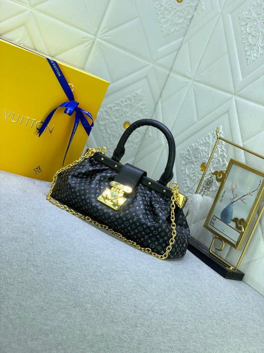 LV Monogram Clutch Black